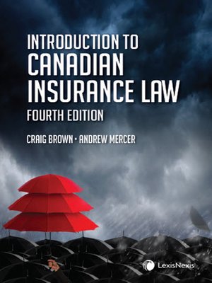 cover image of Introduction to Canadian Insurance Law